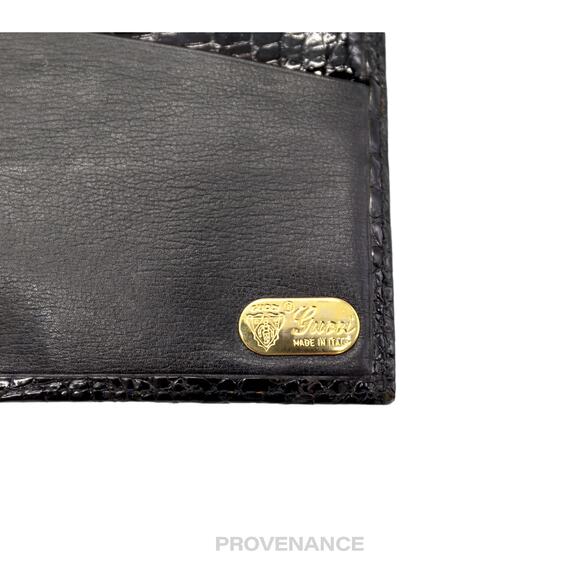 🔴 Gucci Long Wallet - Black Crocodile - Picture 9 of 12